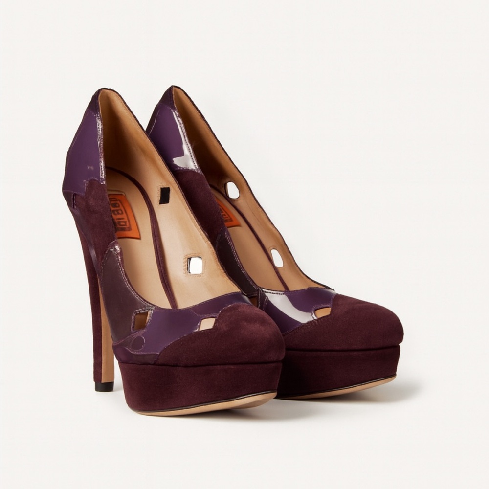 MISSONI | Purple Color Block Heels